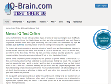Tablet Screenshot of iq-brain.com